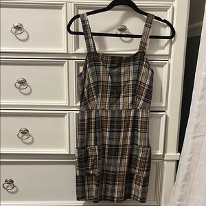 Plaid Sleeveless Dress
